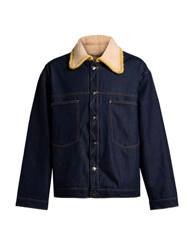 Man Denim outerwear Blue Size XL Cotton