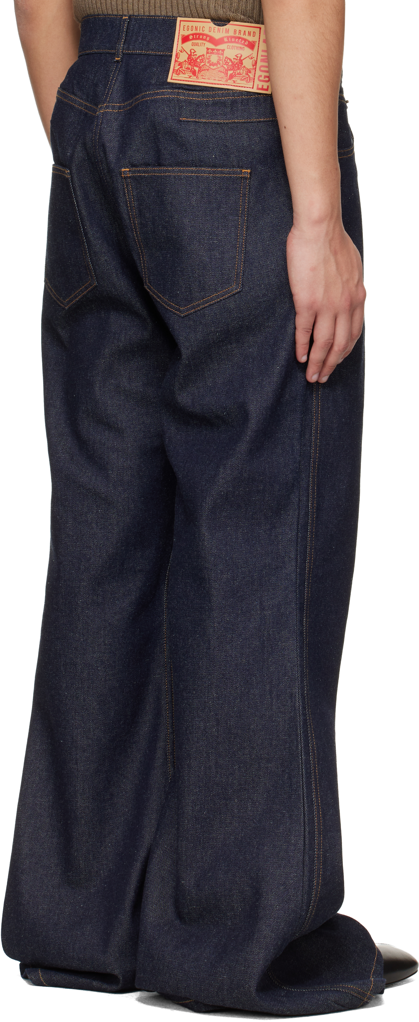Navy Overscaled Jeans