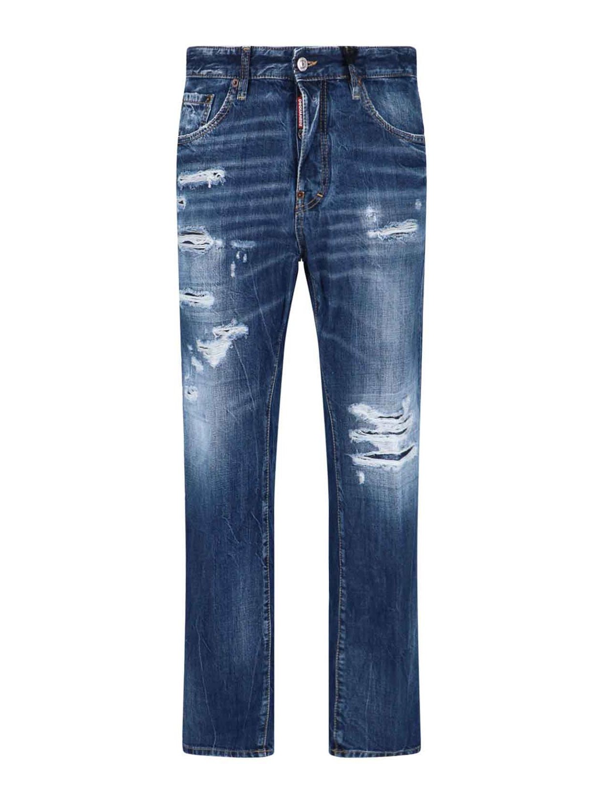 Dsquared2 - straight trousers five pocket belt loop