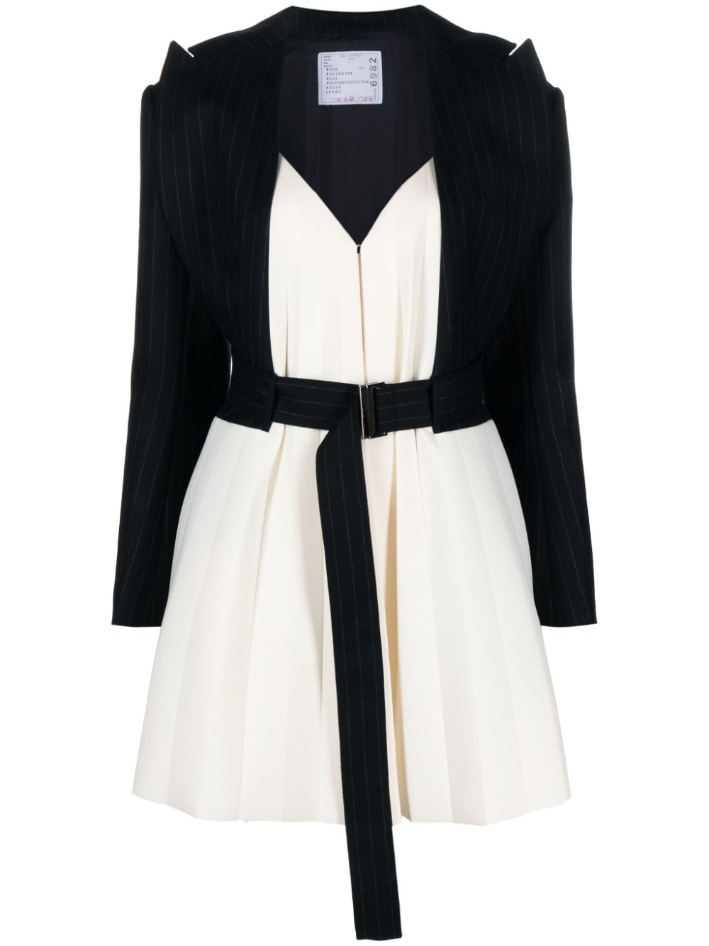 Suiting Bonding layered blazer - White
