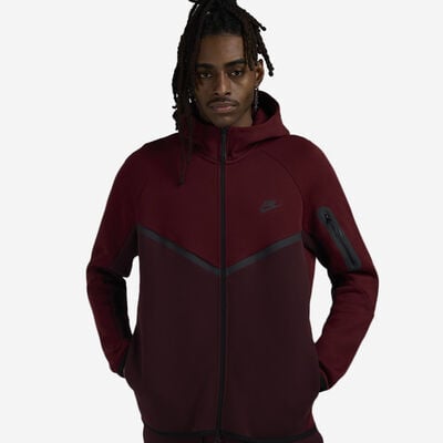 Men's Tech Full-Zip Windrunner Hoodie in Red