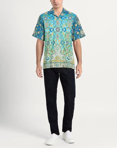 Man Shirt Blue Size M Cotton