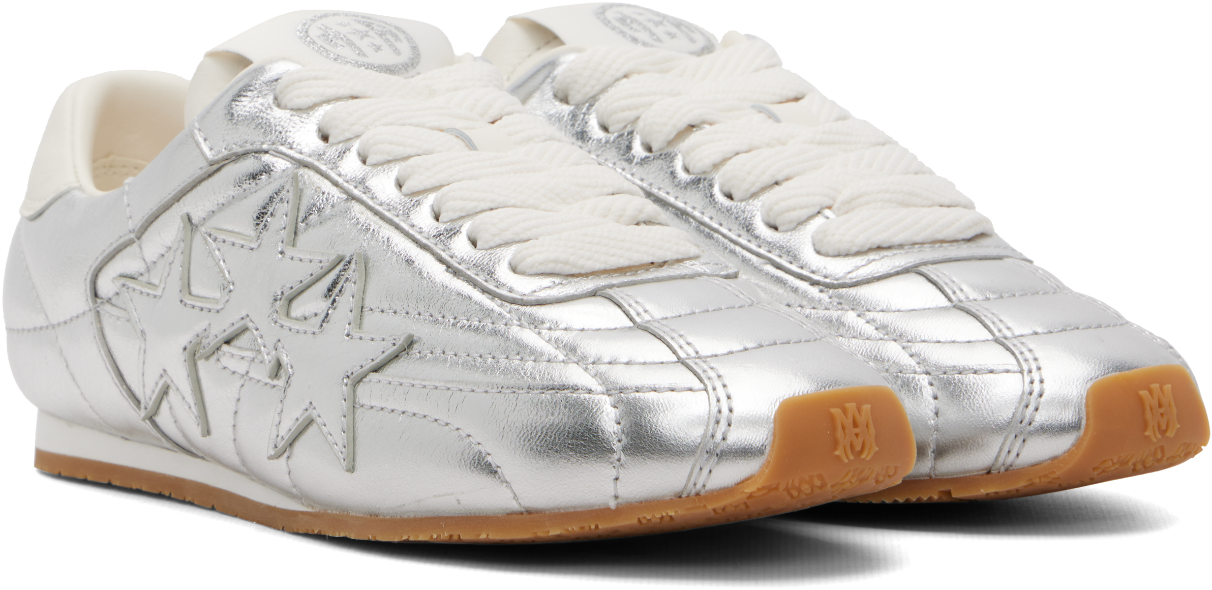 Silver Pacific Football Slim Sneakers