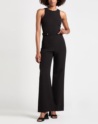 Woman Jumpsuit Black Size 6 Polyester, Elastane