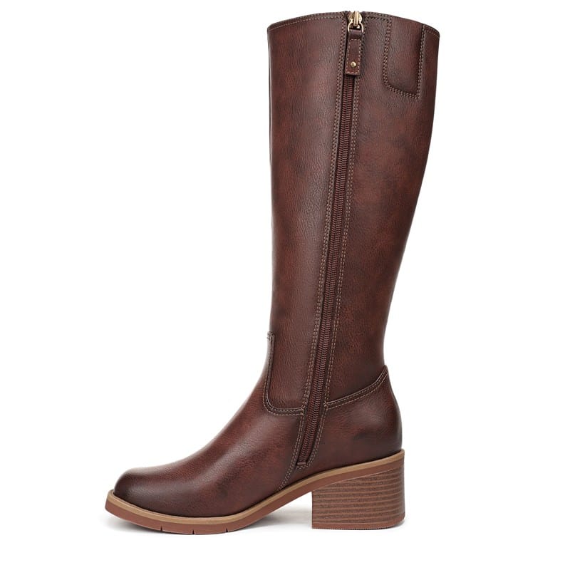 Women's Joplin Tall Boots (Auburn Brown Faux Leather)