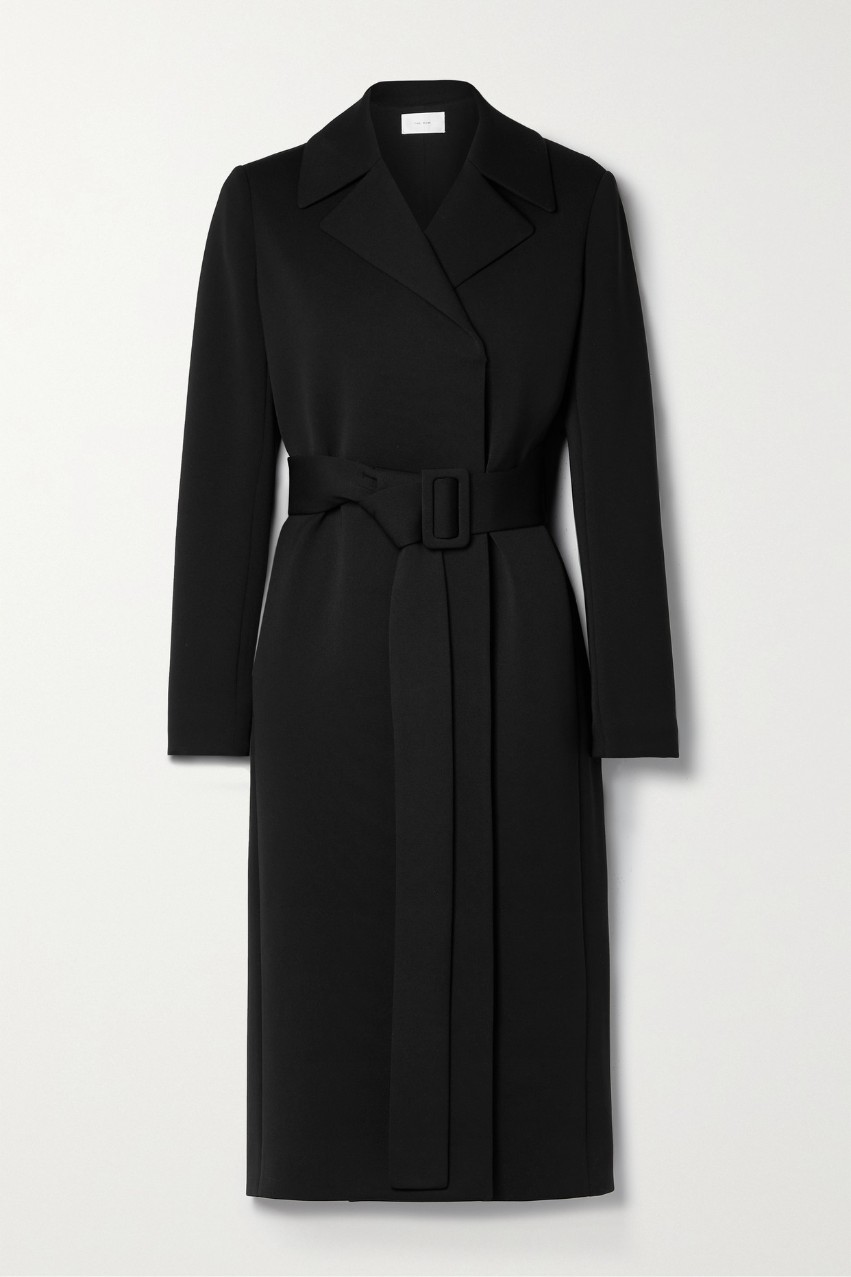 더로우 여성 그리포니 벨트 스쿠버 코트 - 블랙 - 스몰