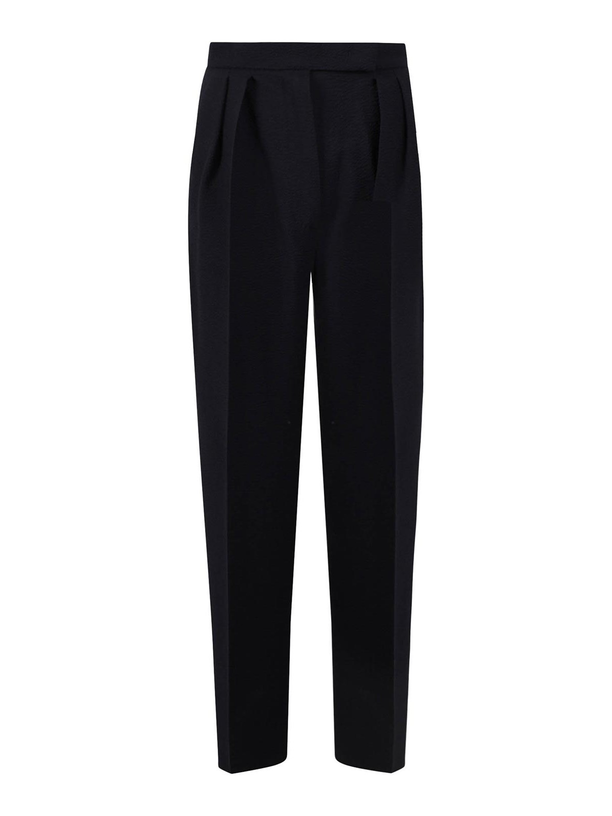 Wool seersucker trousers
