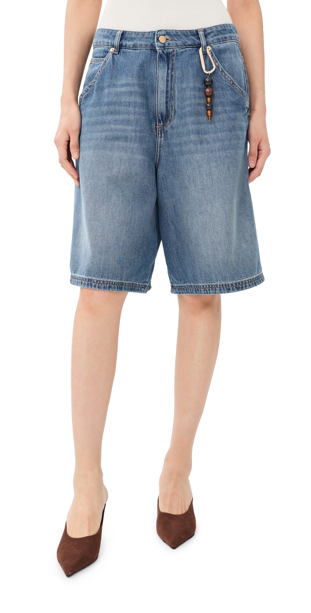 Emily Denim Shorts Slate Vintage