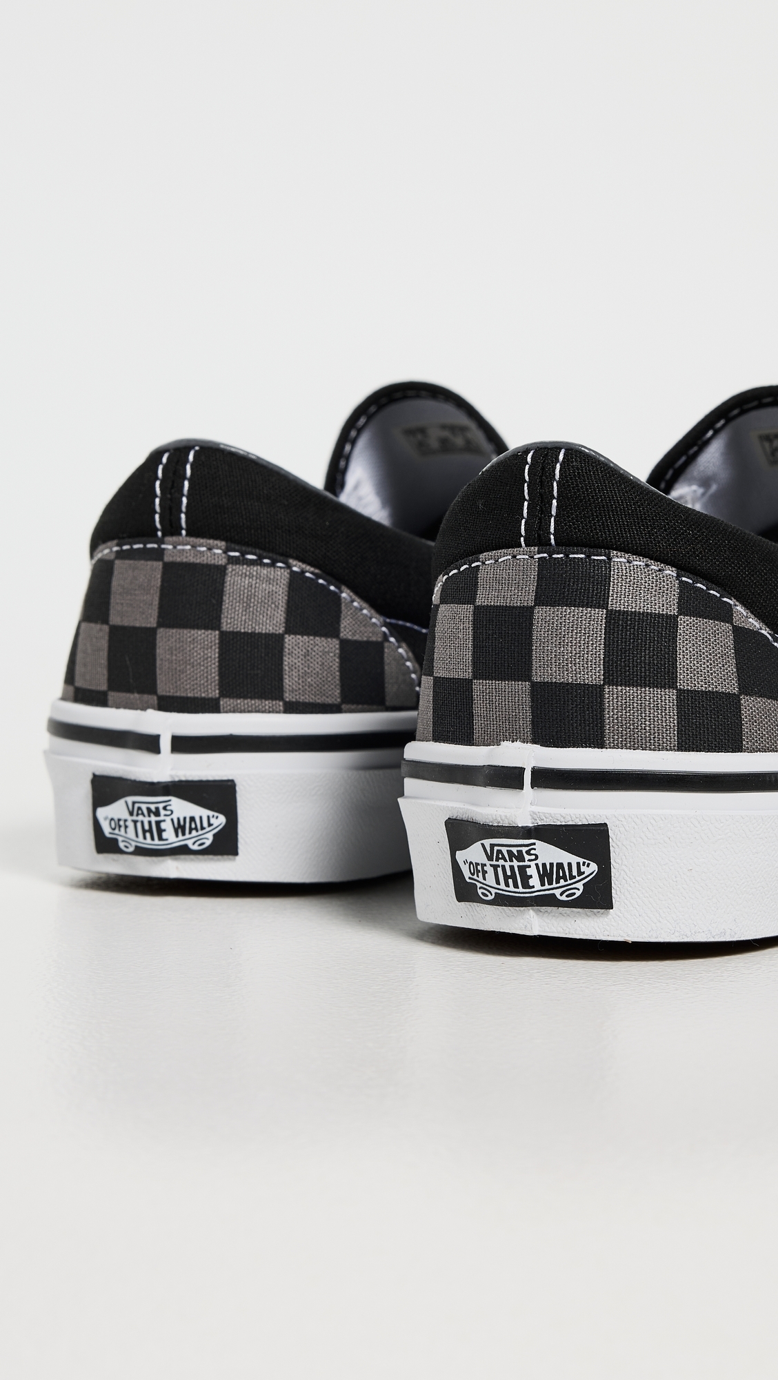 Classic Slip On Unisex Sneakers Black/Pewter Checkerboard W