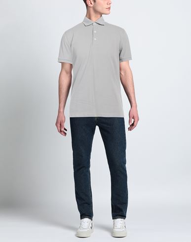 Man Polo shirt Grey Size S Pima Cotton