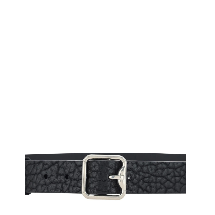 B-Buckle Leather Belt