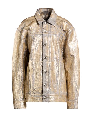 Woman Denim outerwear Gold Size S Cotton