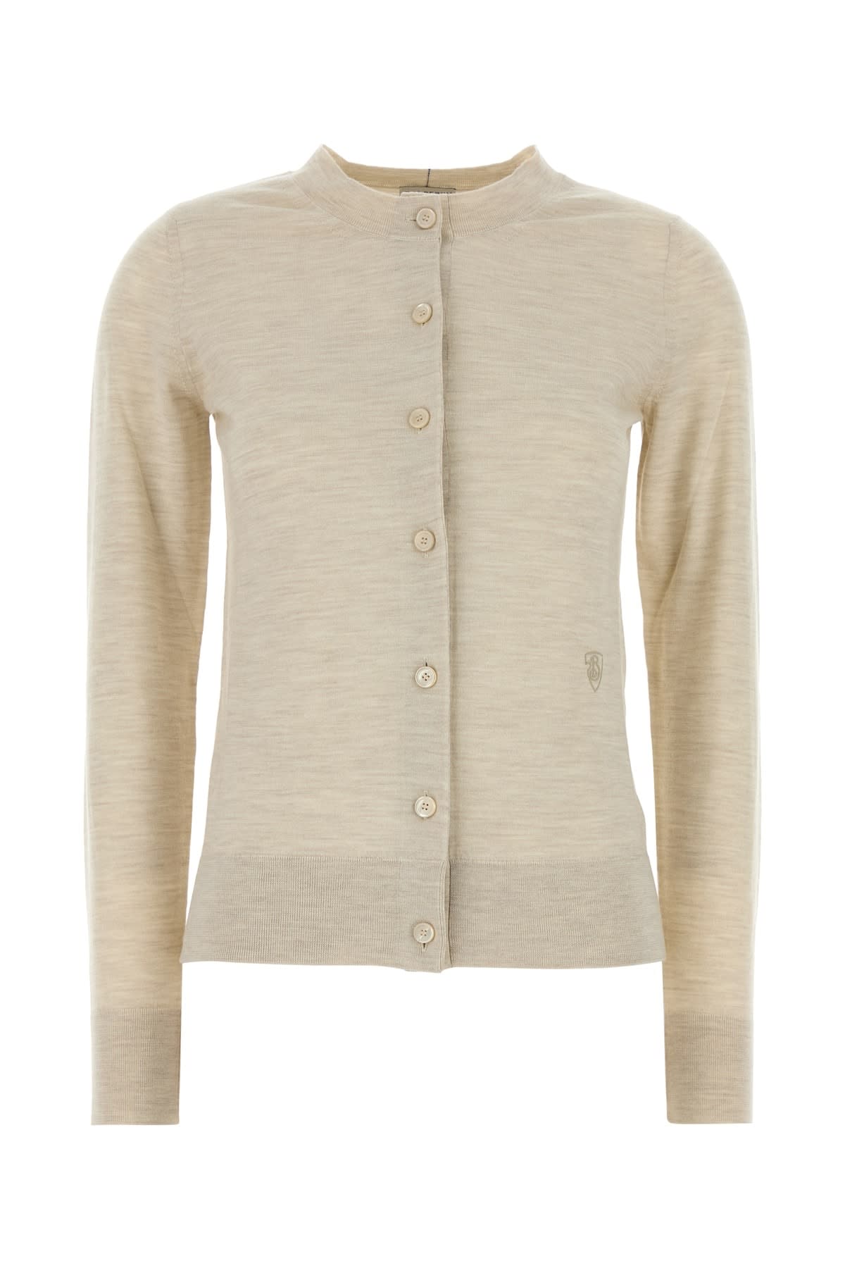Light Beige Wool Cardigan
