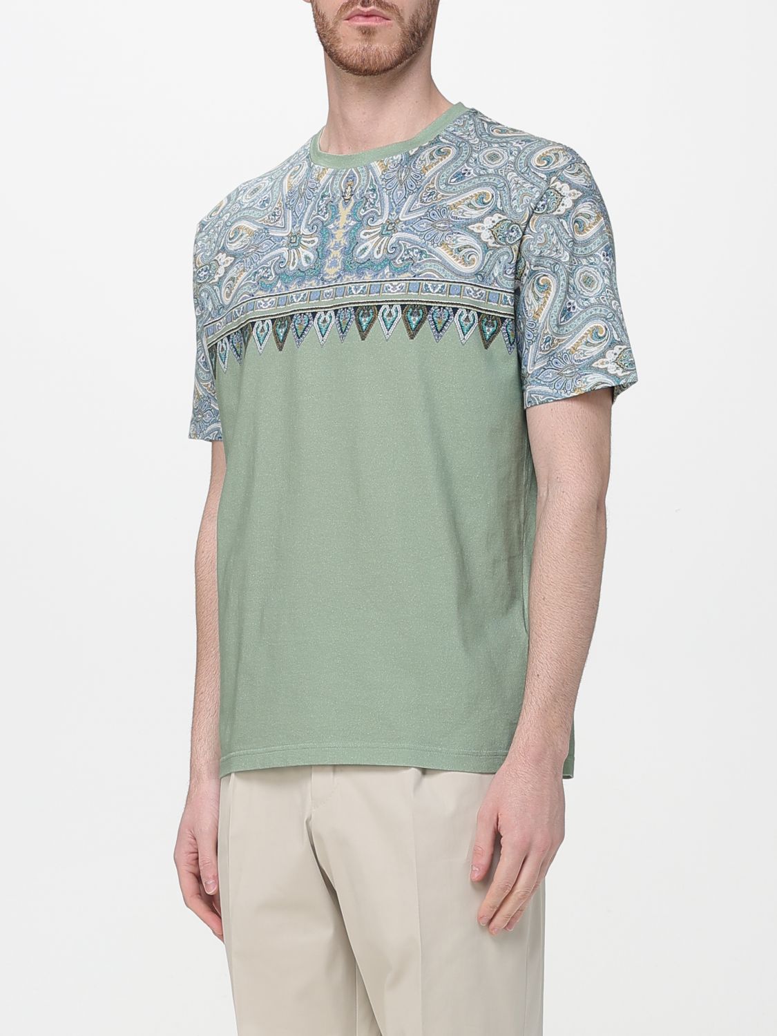 T-Shirt Men color Green