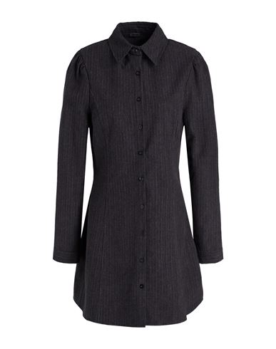 Pinstriped Flannel Shirt Dress Woman Mini dress Lead Size 4 Cotton