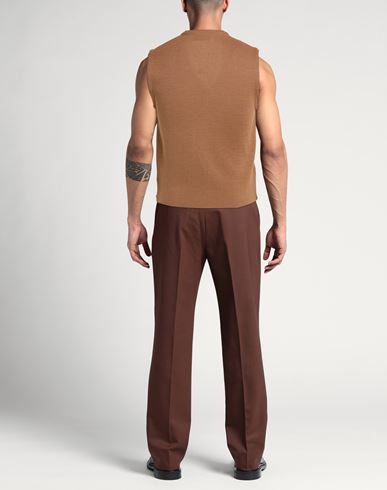 Man Cardigan Light brown Size 38 Merino Wool, Acrylic