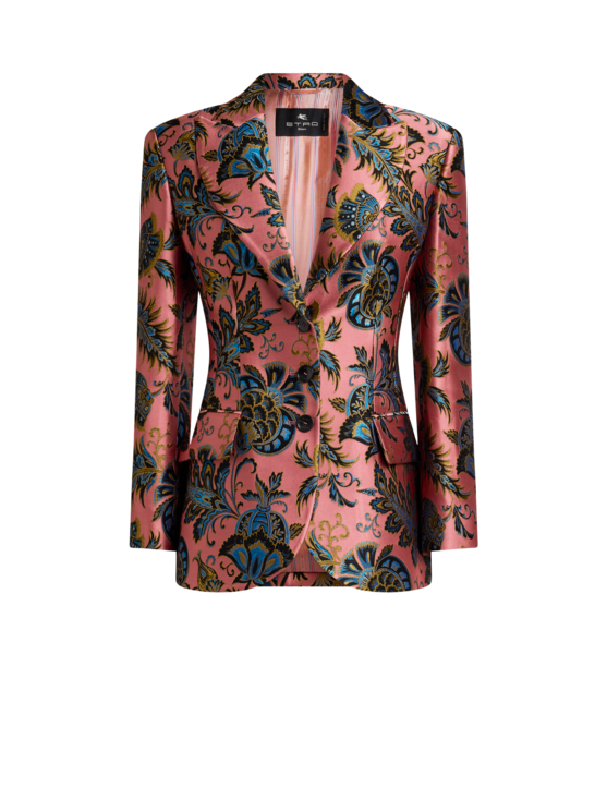 Floral Jacquard Jacket