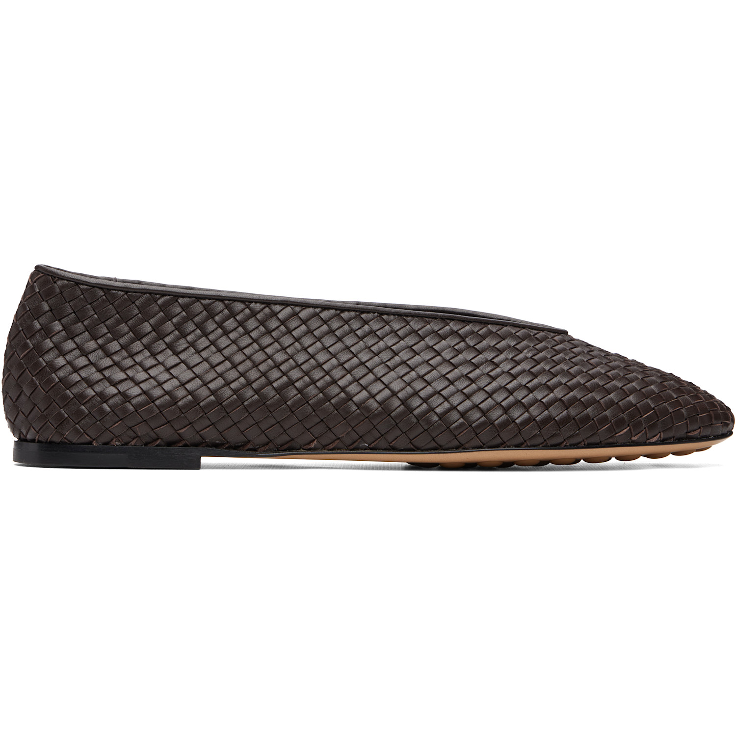 Brown Rosa Ballerina Flats