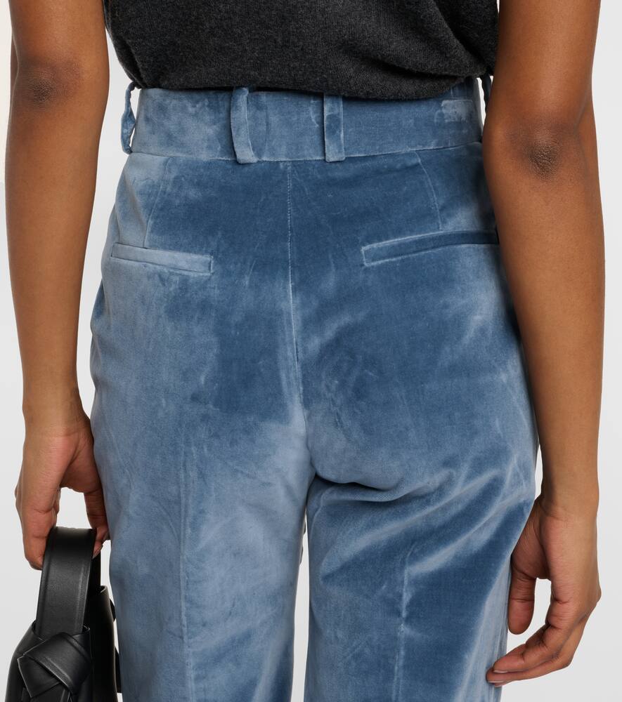 Frame The Slim Stacked velvet pants