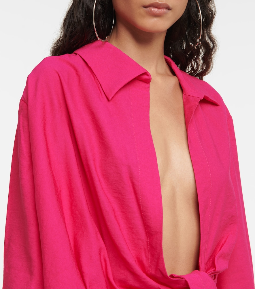 La Chemise Bahia tie-detail shirt