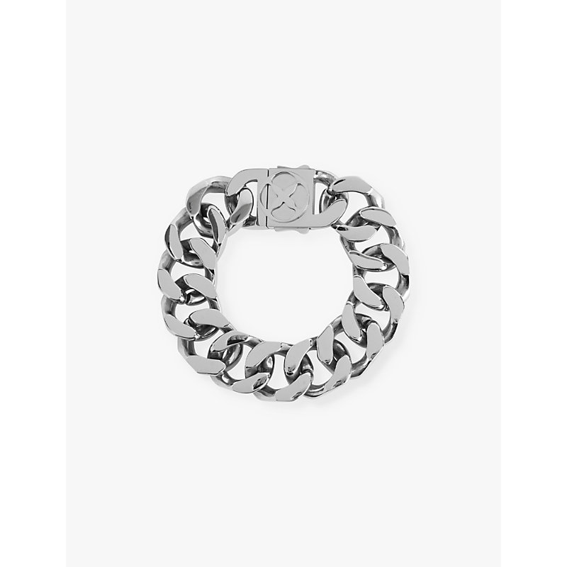 Mens Stainless Steal Integer Recycled Stainless-steel Bracelet