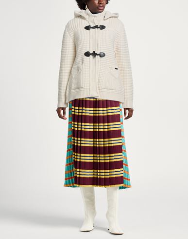 Woman Coat Off white Size L Wool, Polyamide