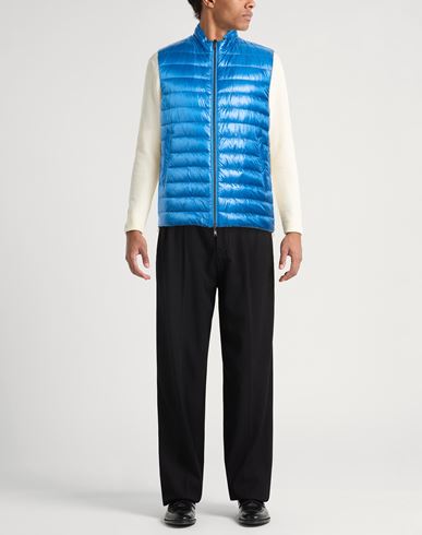 Man Vest Bright blue Size 38 Polyamide