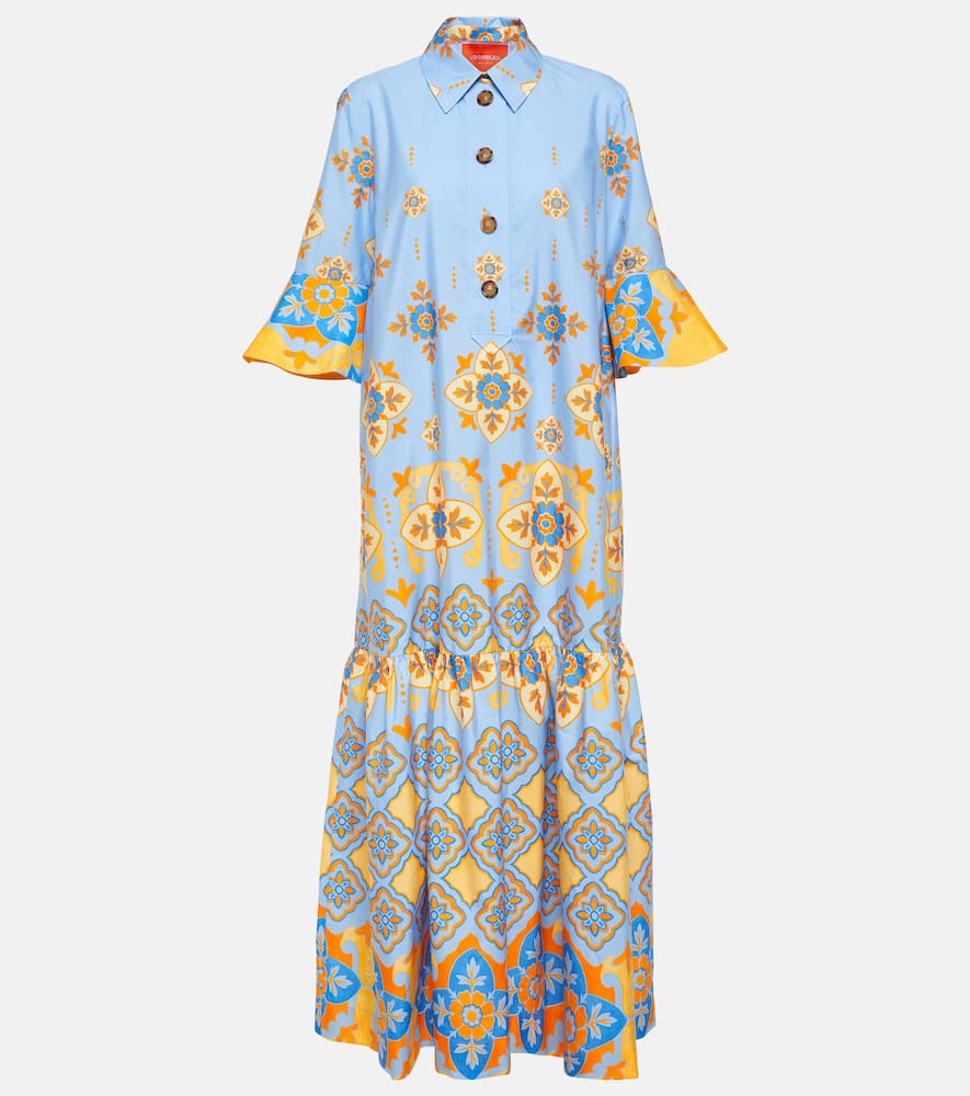 chinese dress ladies The Manuel Poplin Maxi Dress X-Small / Blue