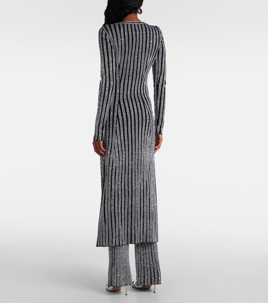Lamé midi dress