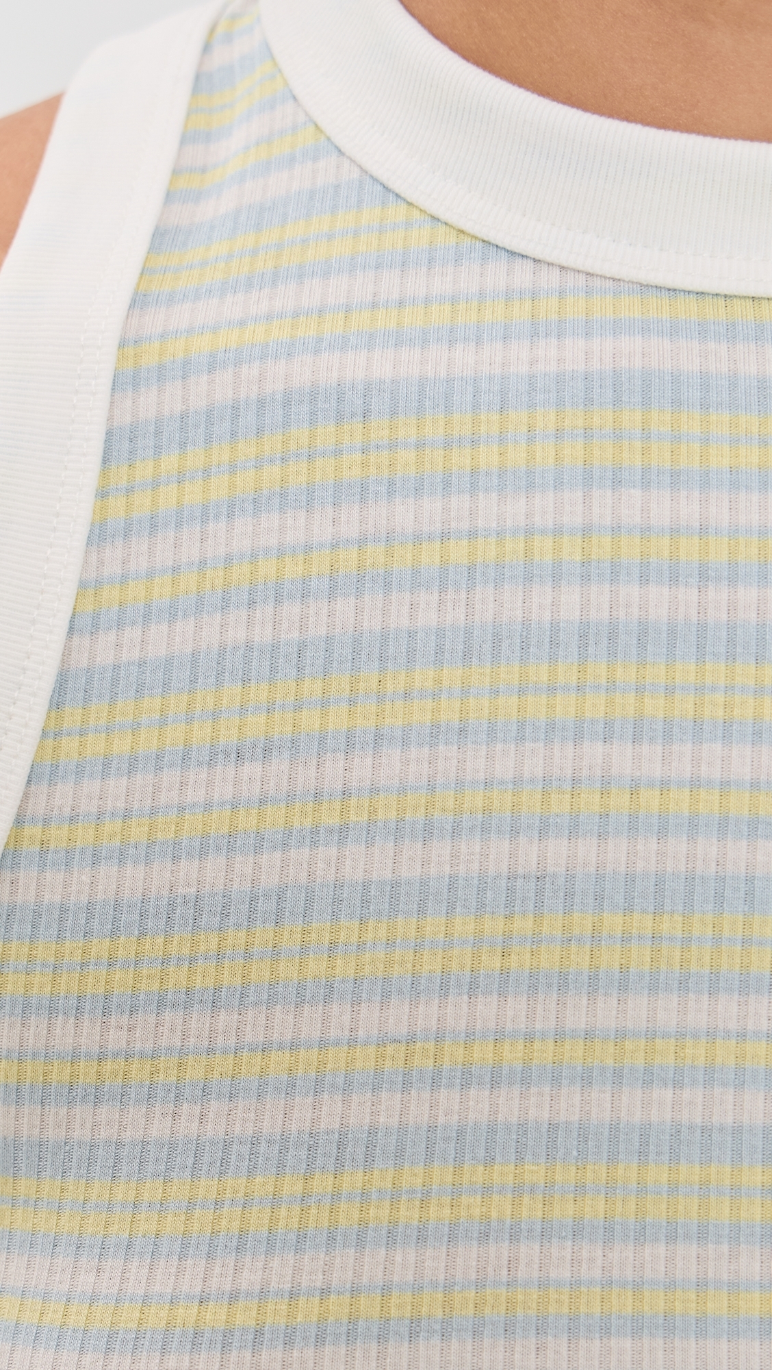 Astra Racerback Tank Lemon Stripe