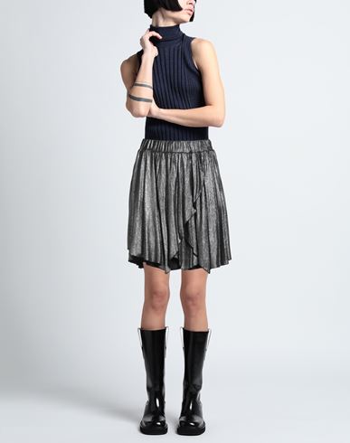 Le Volière Woman Mini skirt Charcoal Size S Viscose