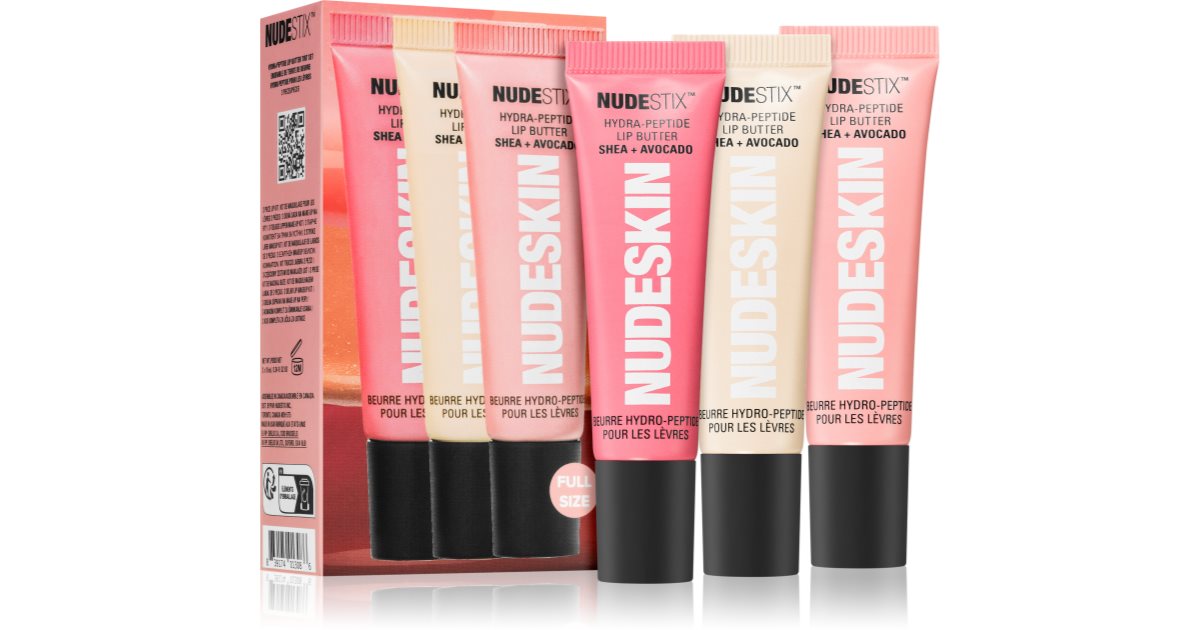 Nudestix Nudeskin Hydra-Peptide Lip Butter Tint Set confezione regalo per le labbra