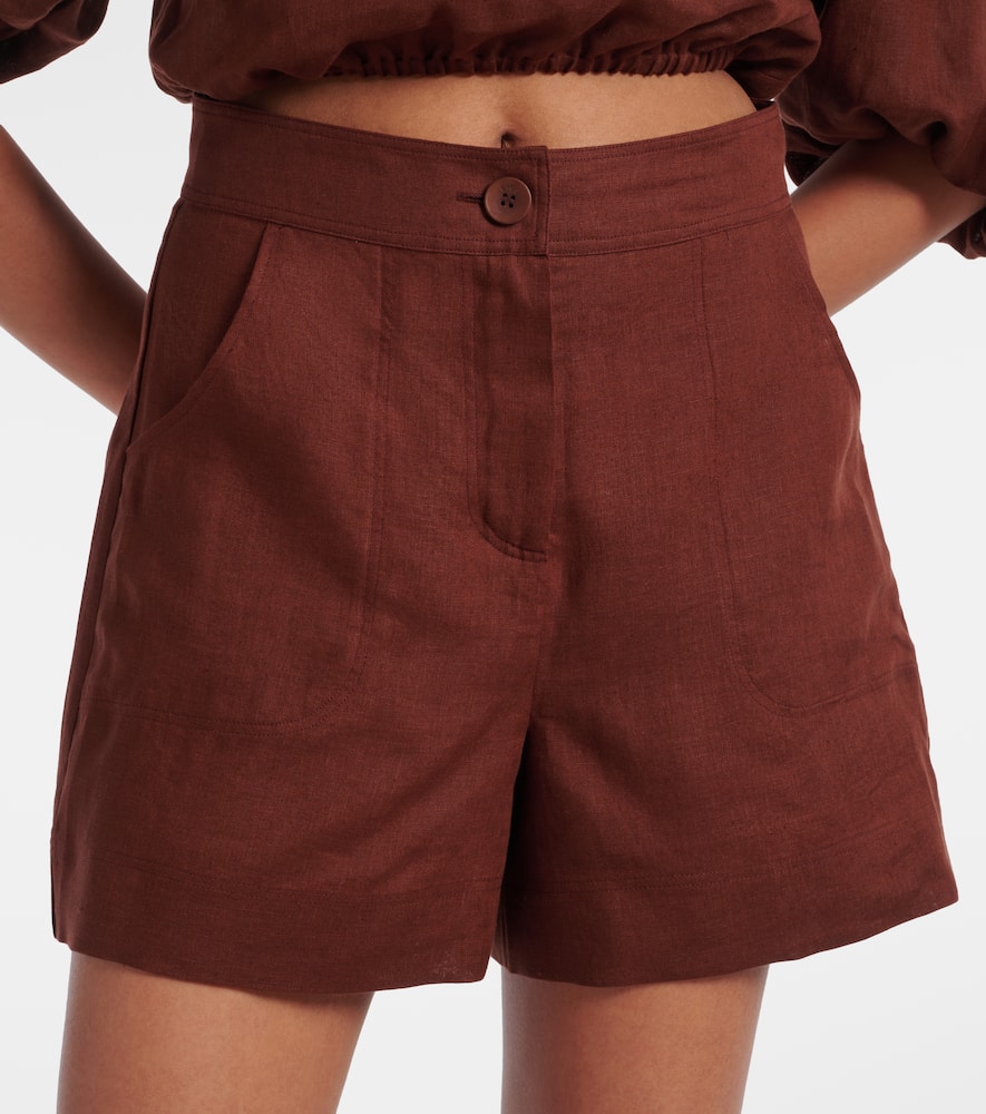 Correct linen shorts