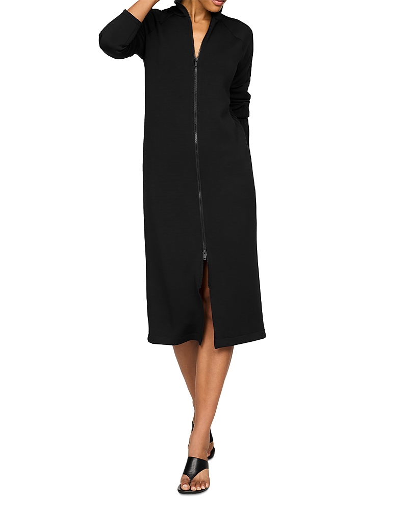 AirEssentials Pintuck Zip Front Maxi Dress