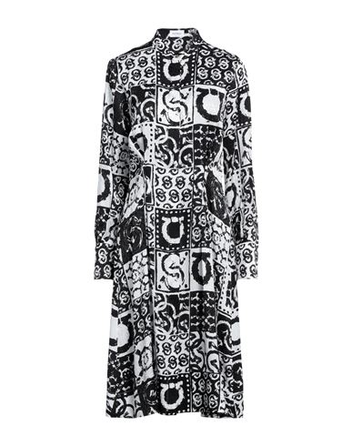 Woman Midi dress White Size 12 Silk