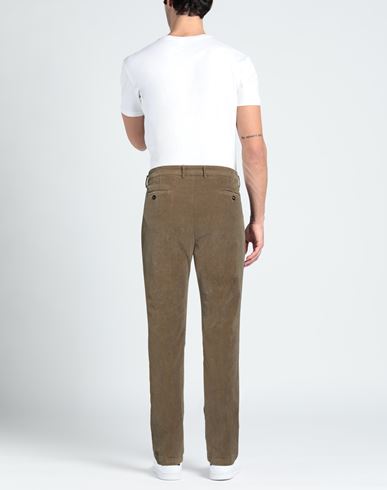 Man Pants Military green Size 40 Cotton, Elastane