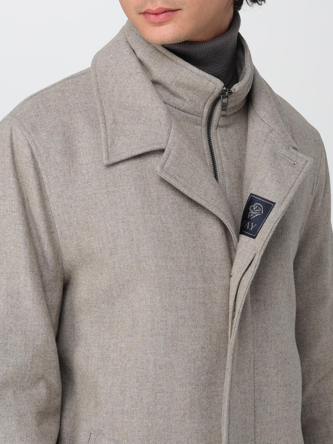 Coat Men color Beige