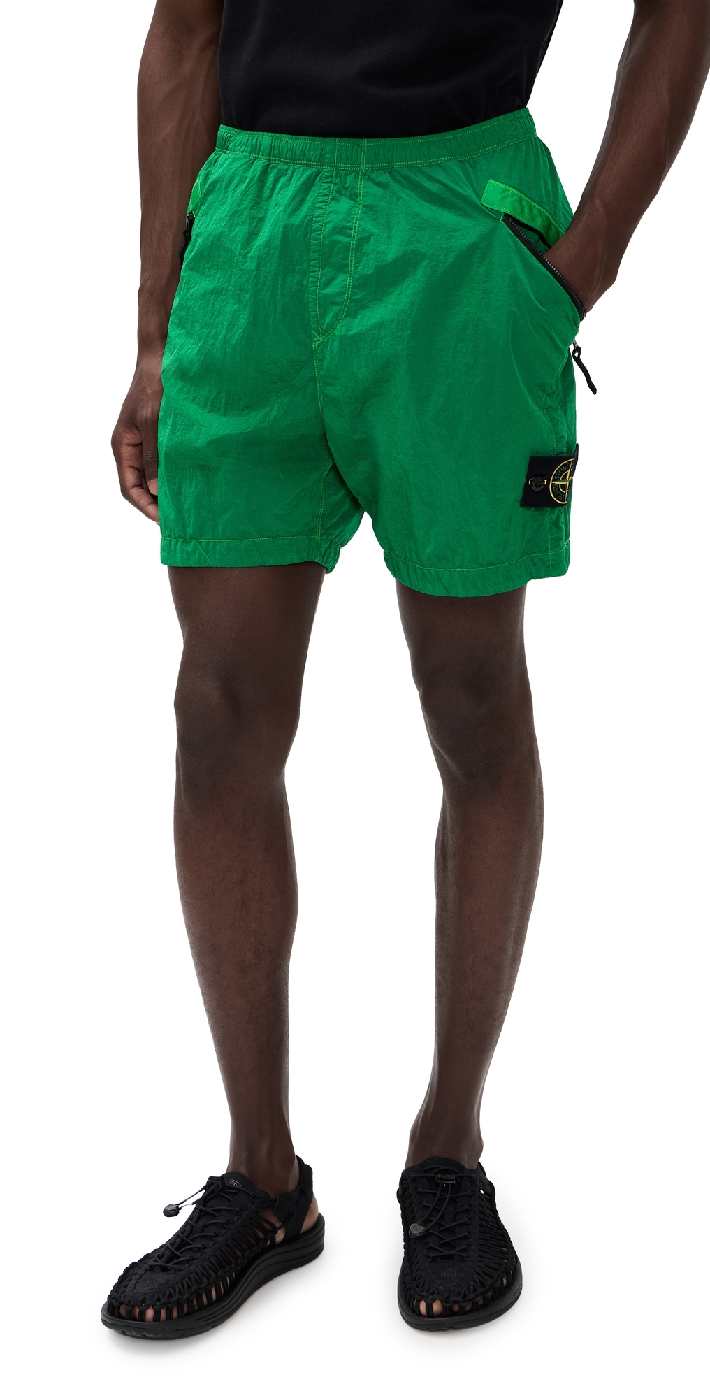 Nylon Metal Shorts Malachite