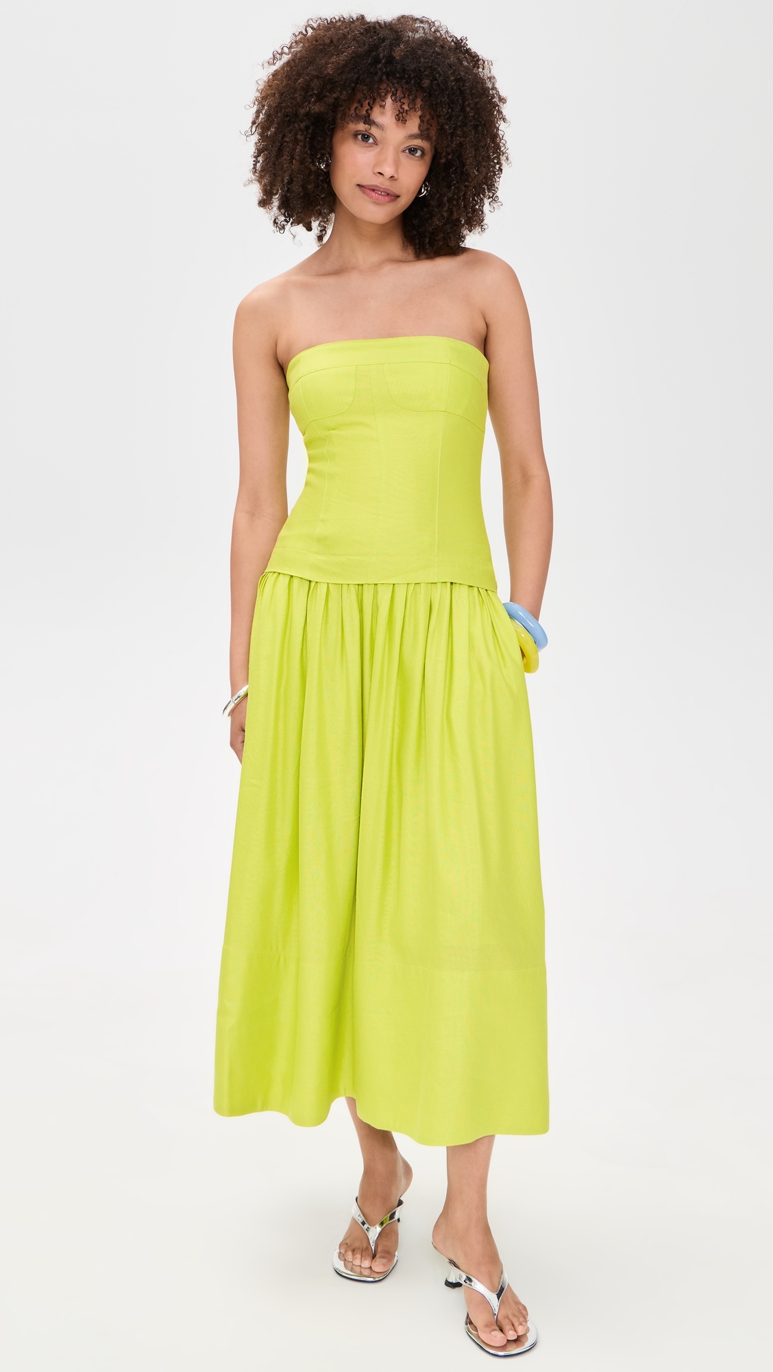 Maren Dress Chartreuse