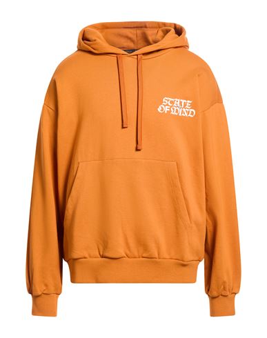 Man Sweatshirt Rust Size L Cotton