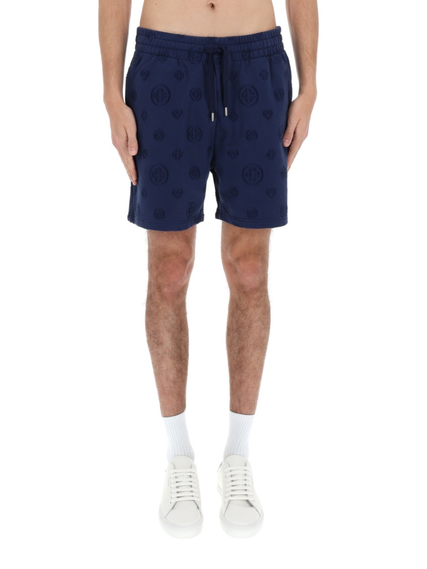 Casablanca - patterned knee length shorts back pocket