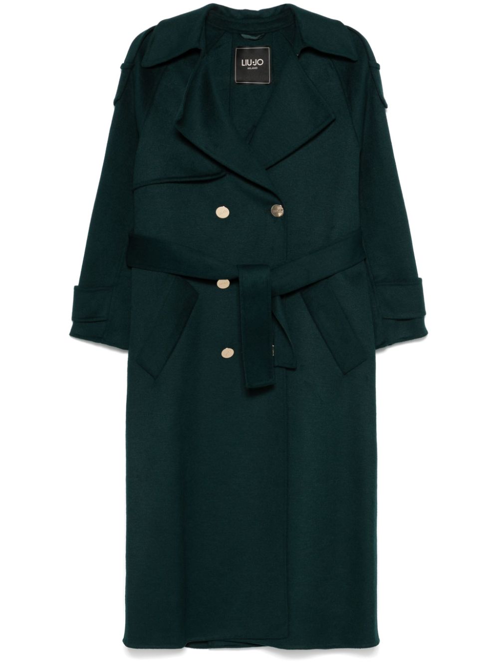 Double-breasted trench coat - Green
