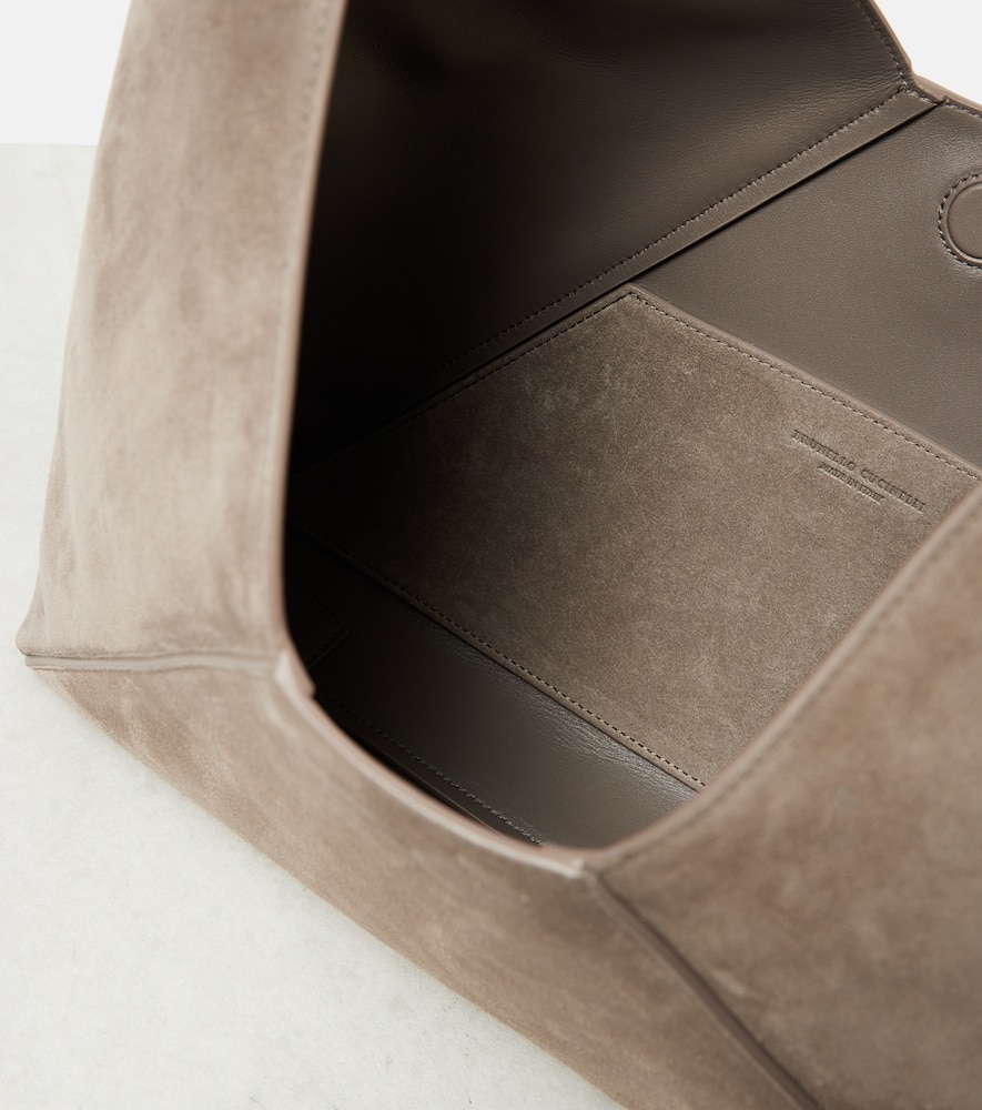 Brunello Cucinelli BC Duo suede shoulder bag