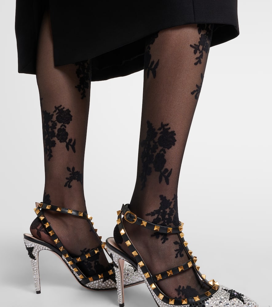 Floral tights
