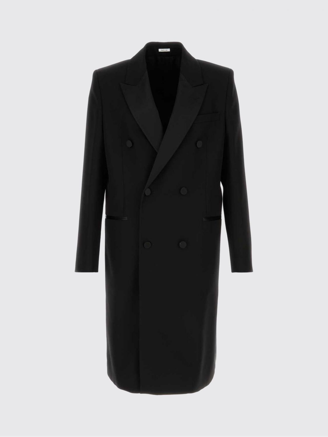 Coat Men color Black