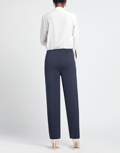 B. a. Printed Artworks Woman Pants Navy Size L Cashmere