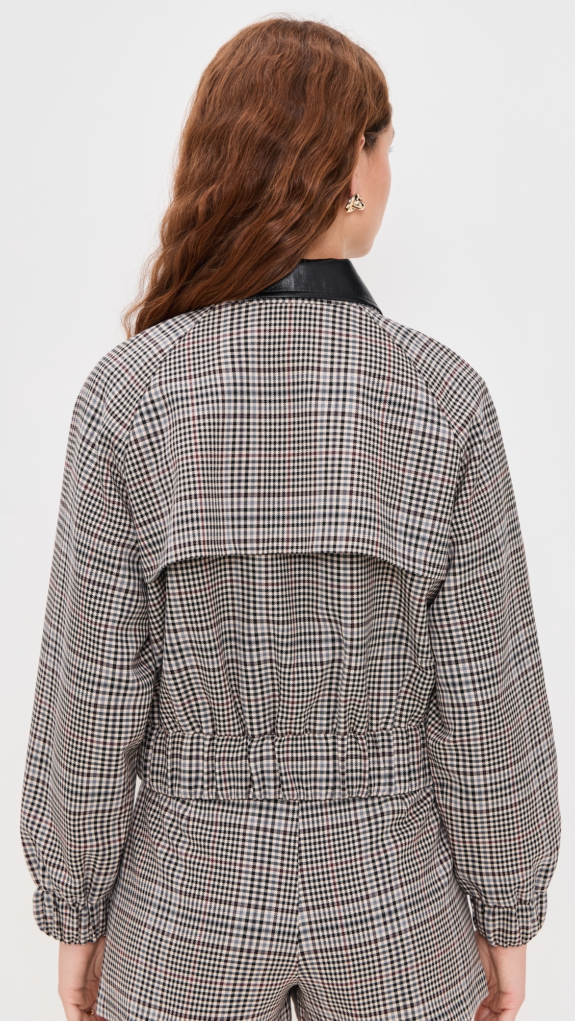 Winnie Button Jacket Tan Plaid