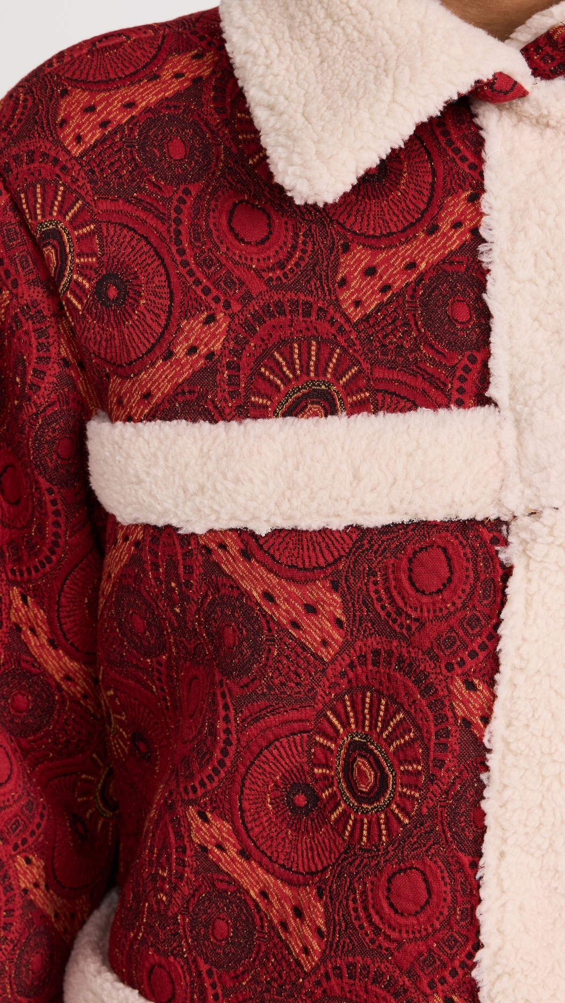 Maputo Coat Red & Cream