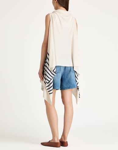 Woman Cardigan Ivory Size ONESIZE Linen