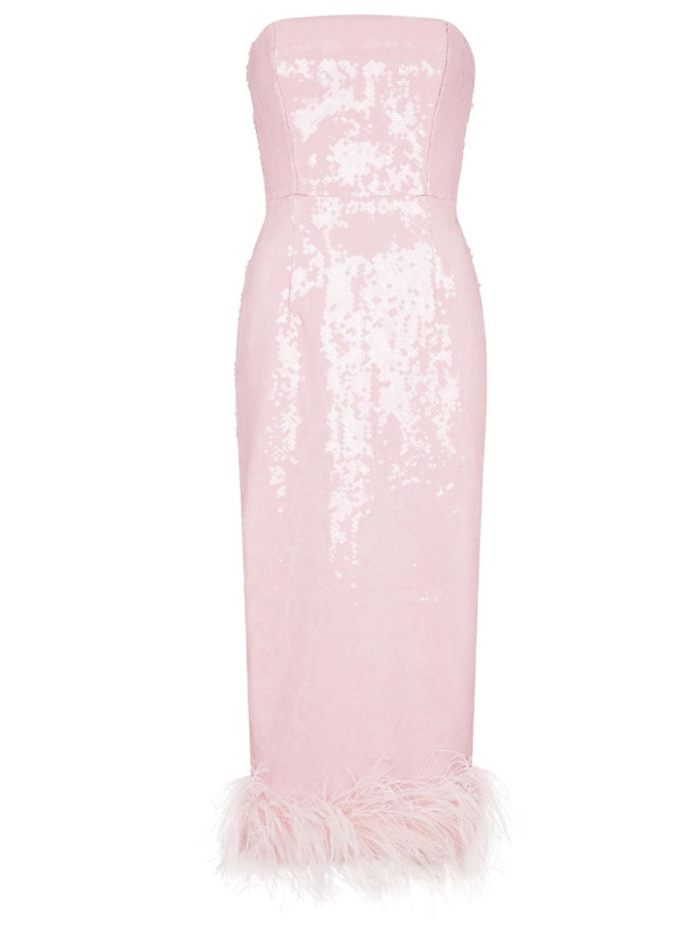 Minelli sequin-embellished midi dress - Pink